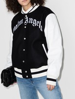 Thumbnail for your product : Palm Angels X Browns 50 logo varsity jacket