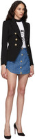 Thumbnail for your product : Balmain Blue Soft Denim Miniskirt