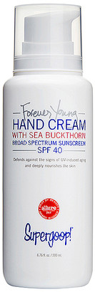 Supergoop! Forever Young Hand Cream SPF 40 6.7 fl oz.