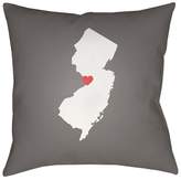 Thumbnail for your product : Surya State of the Heart New Jersey Throw Pillow