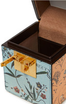 Thumbnail for your product : Oscar de la Renta Mini Alibi Floral-print Textured-leather Tote