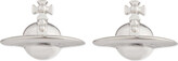 Thumbnail for your product : Vivienne Westwood Solid Orb Designer Silver Earrings