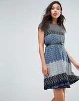 Thumbnail for your product : Yumi Dress In Border And Block Print