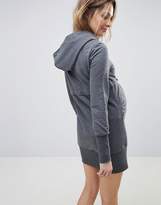 Thumbnail for your product : Mama Licious Mama.licious Long Sleeve Hooded Sweatshirt Dress