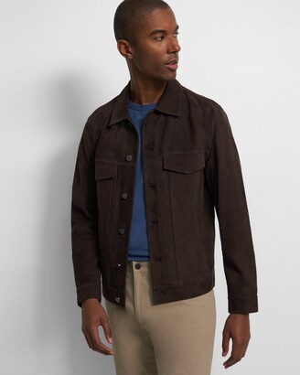 theory suede jacket womens