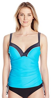 Free Country Women's Double Strap-Side Adjustable Tankini