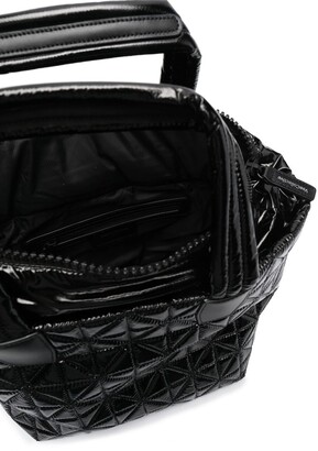 VeeCollective Quilted Leather Tote Bag