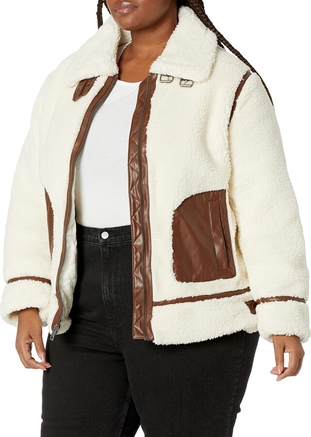 Plus Size Brown Leather Jacket | Shop the world's largest collection of  fashion | ShopStyle