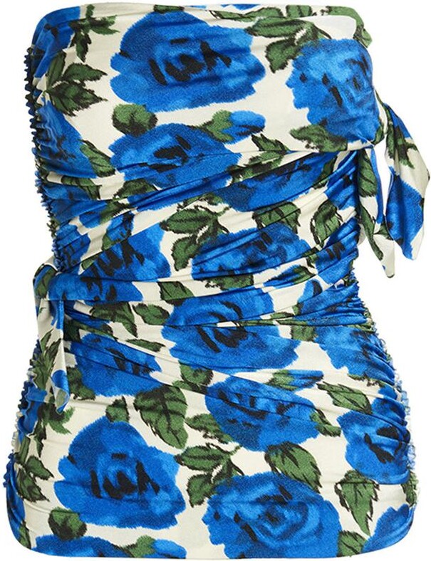 Philosophy di Lorenzo Serafini 'Flower Bloom' Off-Shoulder Top