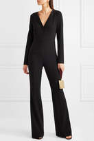 Thumbnail for your product : Diane von Furstenberg Satin-trimmed Crepe Jumpsuit - Black