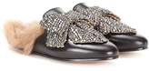 Gucci Princetown embellished leather slippers