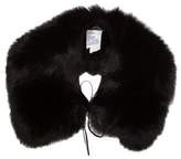 Thumbnail for your product : Adrienne Landau Fox Fur Collar