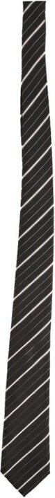 Emporio Armani Logo Patch Striped Tie