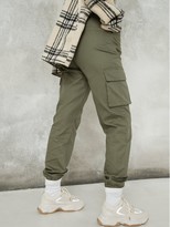 Thumbnail for your product : Missguided Plain Cargo Trouser Khaki