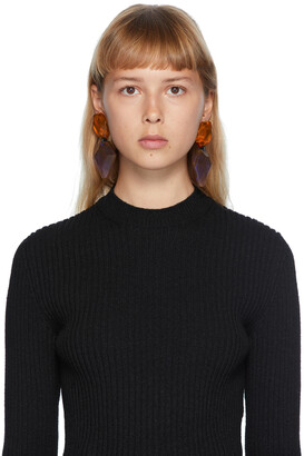 Monies Jewellery Orange & Purple Riley Earrings