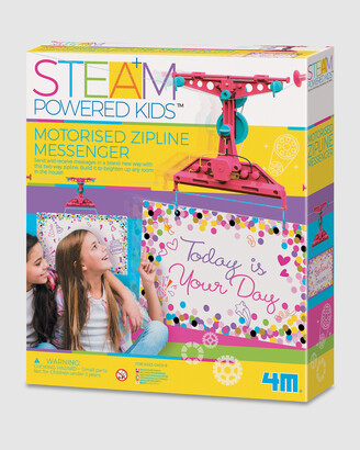 4M - Educational & Science Toys - 4M - STEAM Powered Kids - Motorised Zipline Messenger - Size One Size, 8-14YRS at The Iconic
