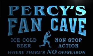 AdvPro Name tc466-b Percy's Baseball Fan Cave Man Room Bar Beer Neon Light Sign