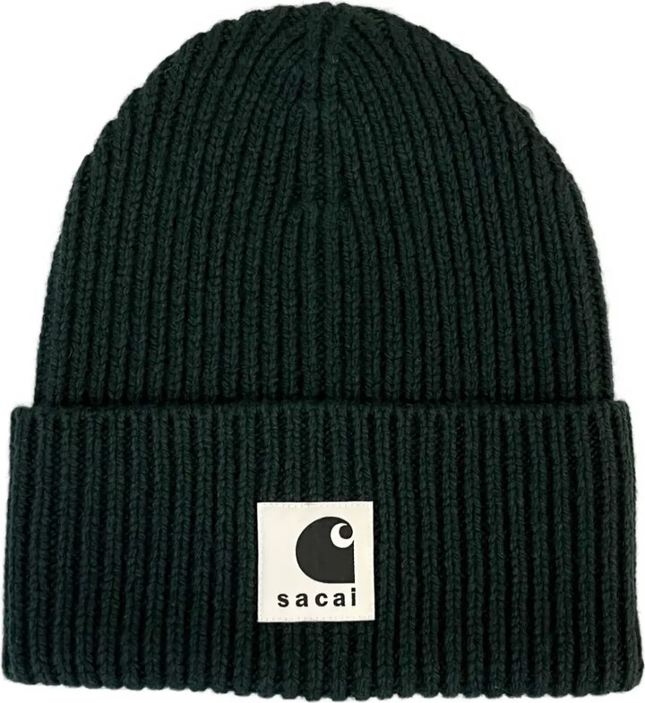 帽子 sacai carhartt wip WoolKnit Beanie Black x-carhartt-wip-ribbed-beanie-