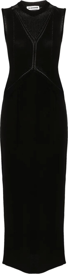 Jil Sander Crew-Neck Knitted Maxi Dress