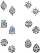 Thumbnail for your product : Nina Set Of 6 Silver Studs