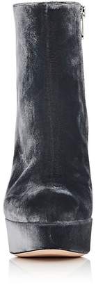 Gianvito Rossi Women's Foley Velvet Platform Ankle Boots