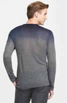 Thumbnail for your product : John Varvatos Collection Extra Trim Fit Split Neck Ombré Cashmere Sweater