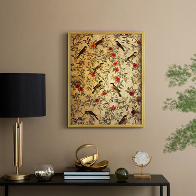 Winston Porter WM MORRIS Series CCXXIV -Premium Framed Print -Ready to Hang - No Nails Required