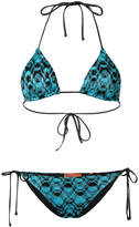 Thumbnail for your product : Missoni wavy print bikini set
