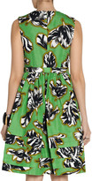 Thumbnail for your product : Jonathan Saunders Laurel tulip-print slub cotton-blend dress