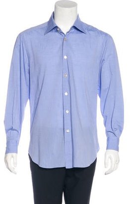 Kiton Woven Button-Up Shirt