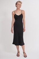 Thumbnail for your product : Silk Laundry 90'S Silk Slip Dress - Black