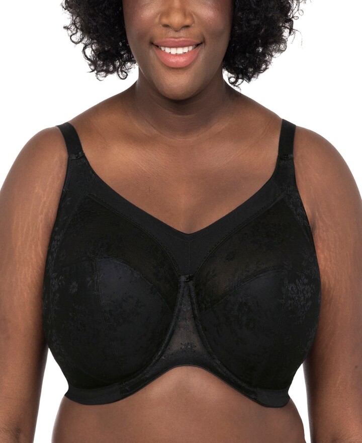 Goddess Women's Plus Size Yvette Seamless Banded Full Coverage Underwired  Bra, Black, 36DD at  Women's Clothing store