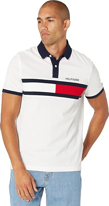 Bepalen Kansen Wegversperring Tommy Hilfiger Flag Pride Polo Shirt in Custom Fit (Bright White) Men's  Clothing - ShopStyle