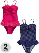 Thumbnail for your product : Free Spirit 19533 Freespirit Frill Swimsuits (2 pack)