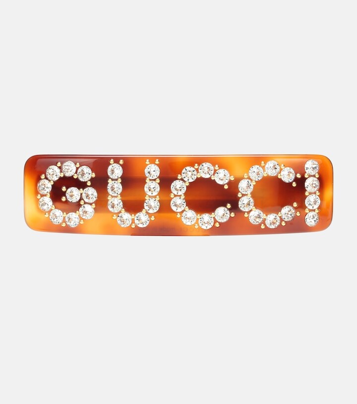 Gucci Silver Interlocking G Hair Clip - ShopStyle