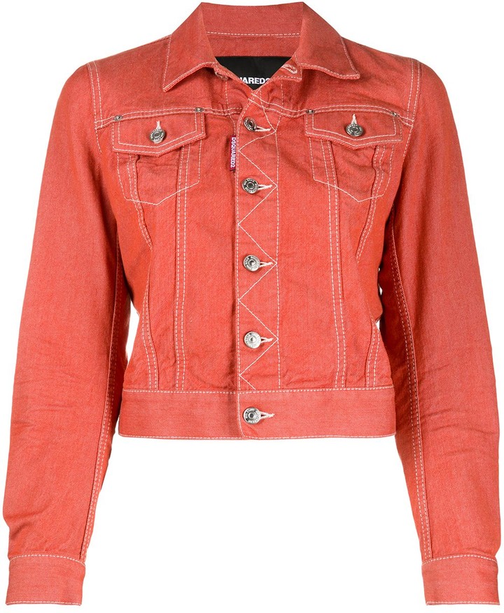 light orange denim jacket