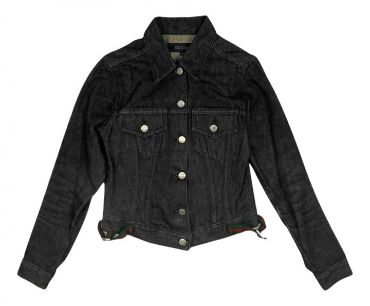 gucci black denim jacket