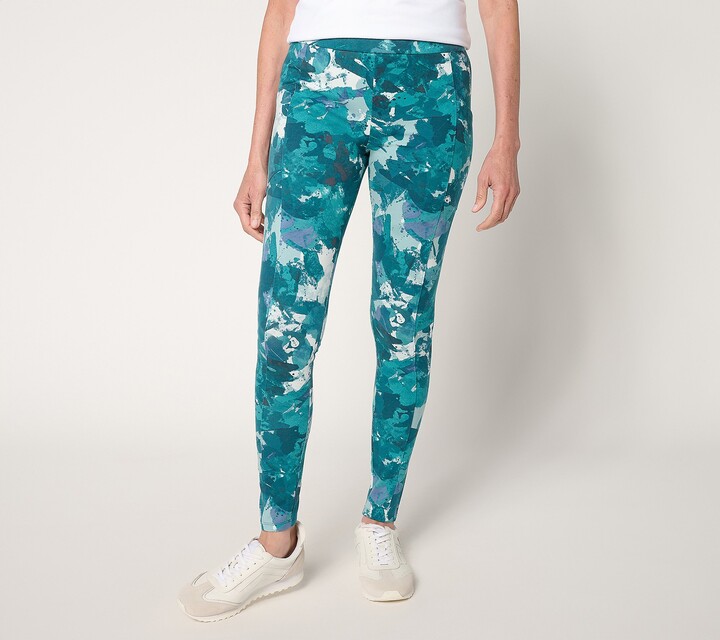 Logo by Lori Goldstein As Is LOGO Layers by Lori Goldstein Reg Print Knit Leggings