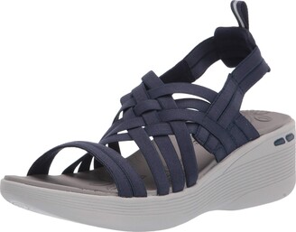 blue platform skechers