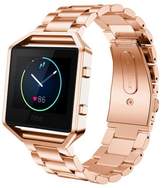Thumbnail for your product : Fitbit Blaze Accessories Watch Band, Mignova Solid Stainless Steel Link Bracelet Replacement Band Strap with Durable Folding Clasp + Metal Frame for Blaze Smart Fitness Watch (Rose Gold)
