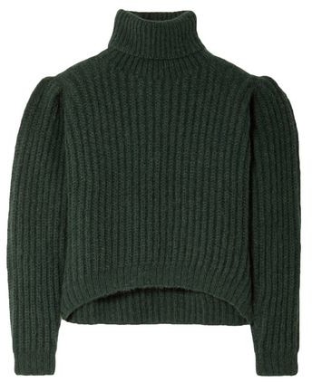 dark green turtleneck
