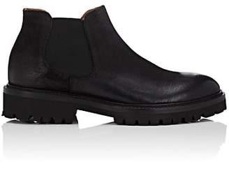Barneys New York MEN'S DISTRESSED LEATHER CHELSEA BOOTS