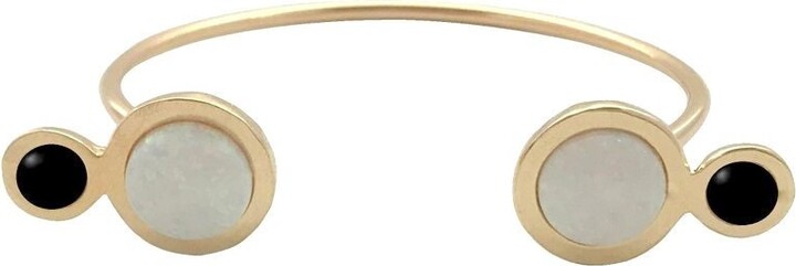 Etsy Orbit Open Cuff Bracelet With Large Opal