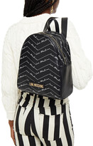 Thumbnail for your product : Love Moschino Logo-print Faux Leather Backpack