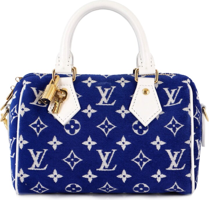 Louis Vuitton LV Match Monogram Jacquard Velvet Speedy Bandouliére
