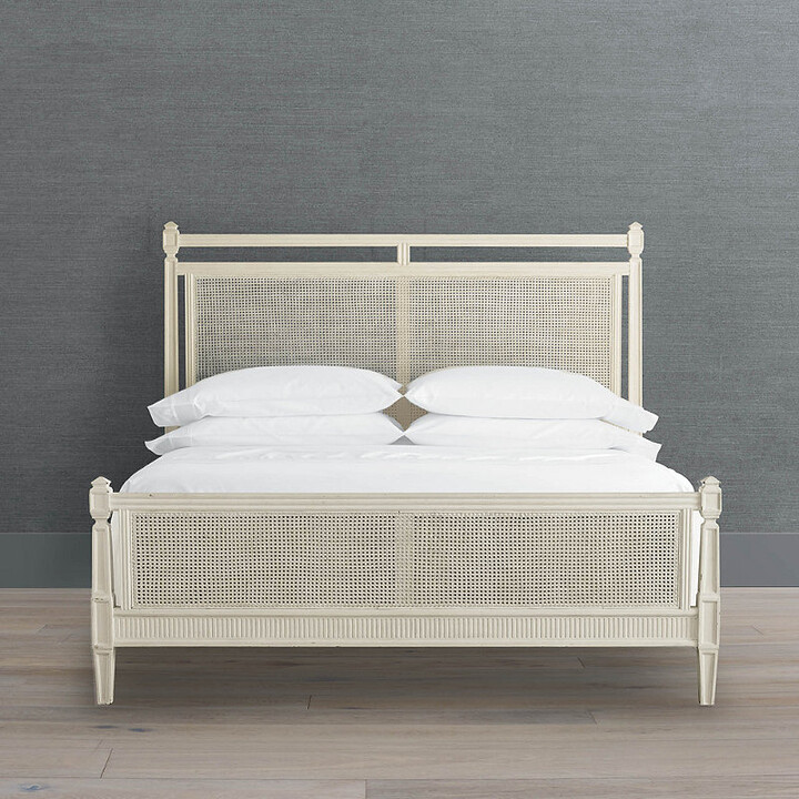 Frontgate Marion French Cane Bed - French Gray, King - ShopStyle