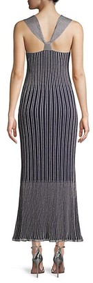 M Missoni Striped Knit Maxi Dress