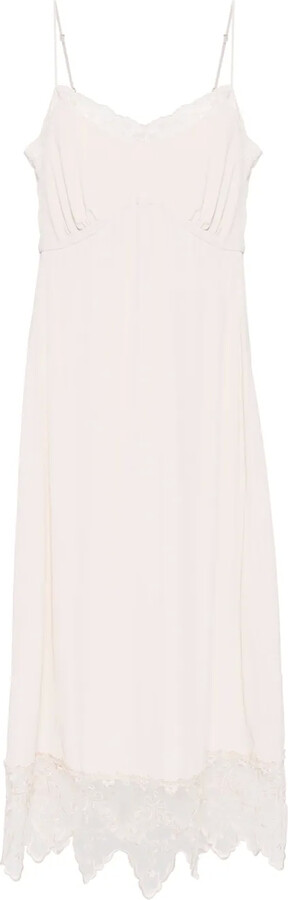 Simone Rocha Lace-Trim Slip Dress