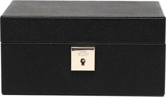Smythson Panama small leather jewellery box