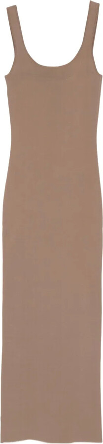 ENTIRE STUDIOS Square-Neck Midi Dress